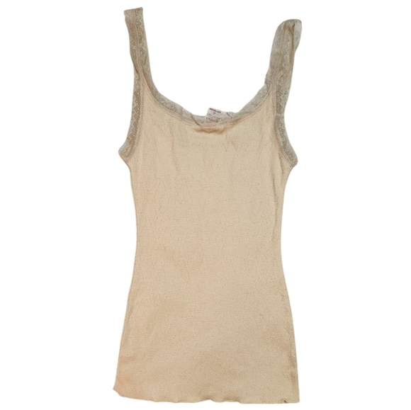 !! SOLD !! Abercrombie vintage light yellow lace cami tank top - Picture 6 of 6